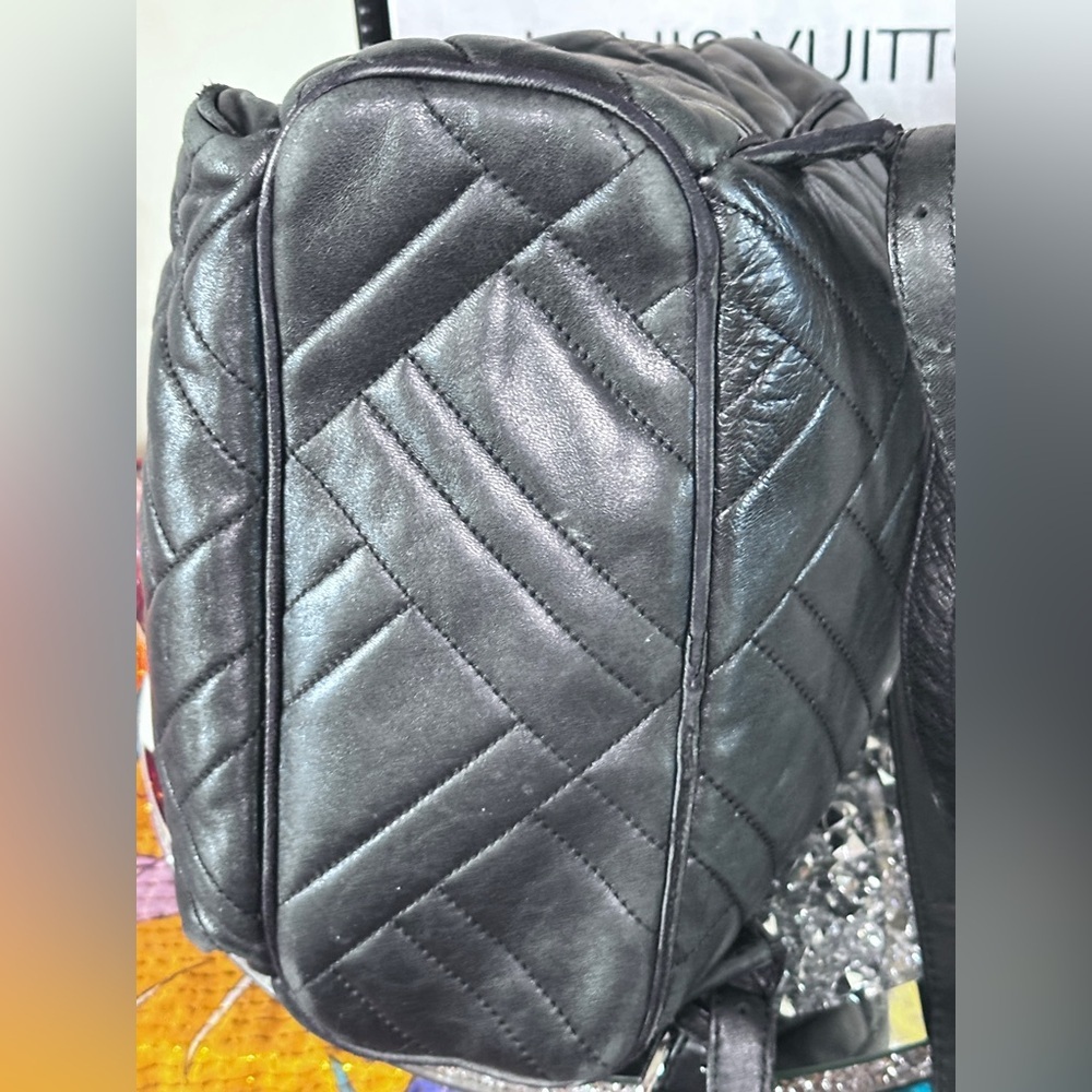 Michael Kors Abbey Medium Quilted Leather Backpack. - Picture 5 of 9